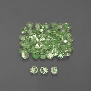 1.07 ct Green Tsavorite Garnet Stone, Natural Tsavorite Garnet in Round Facet Shape for Sale