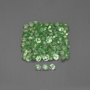 1.80 ct Green Tsavorite Garnet Gemstone, Tsavorite Garnet Gem in Round Facet Shape for Sale.