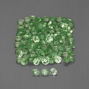 1.80 ct Green Tsavorite Garnet Stone, Natural Tsavorite Garnet in Round Facet Shape for Sale