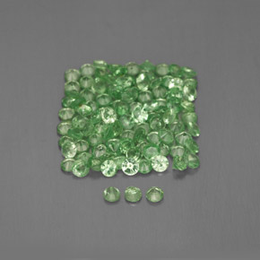 Tsavorite Garnet Gemstone in 1.5 mm Size for Sale, Tsavorite Garnet Stone in Green Color