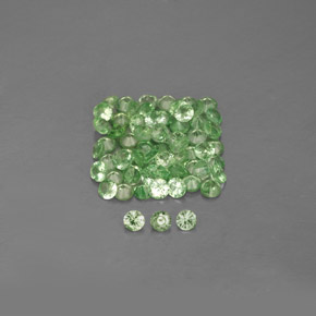 1.06 ct Green Tsavorite Garnet Gemstone, Tsavorite Garnet Gem in Round Facet Shape for Sale.