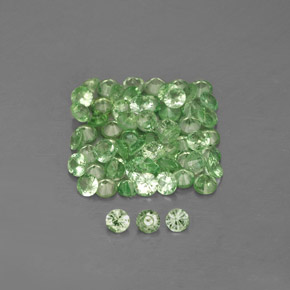 1.06 ct Green Tsavorite Garnet Stone, Natural Tsavorite Garnet in Round Facet Shape for Sale