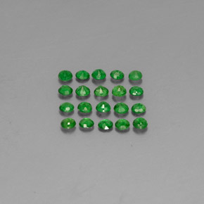 Tsavorite Garnet Gemstone in 2.5 mm (calibrated) Size for Sale, Tsavorite Garnet Stone in Green Color
