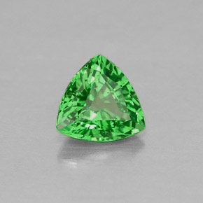 0.28 ct Green Tsavorite Garnet Stone, Natural Tsavorite Garnet in Trillion Facet Shape for Sale