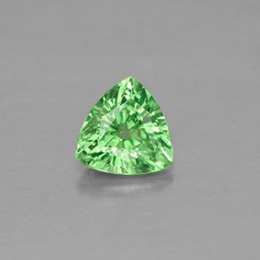 0.26 ct Green Tsavorite Garnet Gemstone, Tsavorite Garnet Gem in Trillion Facet Shape for Sale.