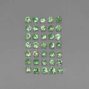 1.05 ct Green Tsavorite Garnet Stone, Natural Tsavorite Garnet in Diamond-Cut Shape for Sale