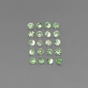 0.49 ct Green Tsavorite Garnet Stone, Natural Tsavorite Garnet in Diamond-Cut Shape for Sale