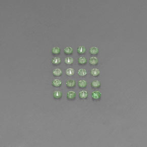 Tsavorite Garnet Gemstone in 1.7 mm Size for Sale, Tsavorite Garnet Stone in Chrome Green Color