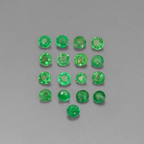 1.10 ct Green Tsavorite Garnet Gemstone, Tsavorite Garnet Gem in Round Facet Shape for Sale.