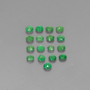 Tsavorite Garnet Gemstone in 2.5 mm (calibrated) Size for Sale, Tsavorite Garnet Stone in Chrome Green Color