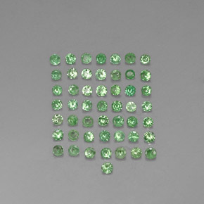1.11 ct Green Tsavorite Garnet Gemstone, Tsavorite Garnet Gem in Diamond-Cut Shape for Sale.