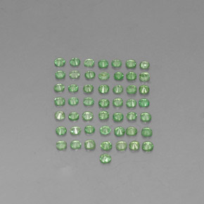 Tsavorite Garnet Gemstone in 1.7 mm Size for Sale, Tsavorite Garnet Stone in Chrome Green Color