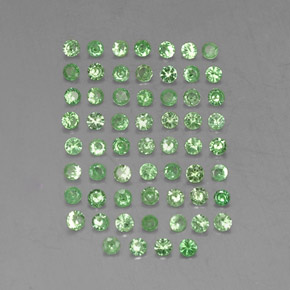 1.13 ct Green Tsavorite Garnet Stone, Natural Tsavorite Garnet in Diamond-Cut Shape for Sale