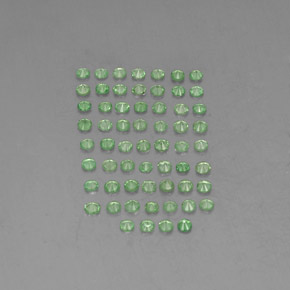 Tsavorite Garnet Gemstone in 1.6 mm Size for Sale, Tsavorite Garnet Stone in Chrome Green Color