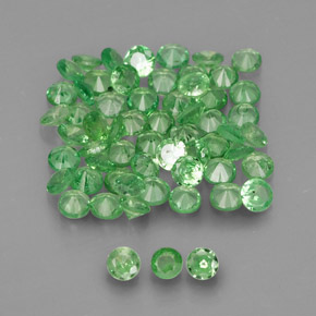 1.21 ct Green Tsavorite Garnet Stone, Natural Tsavorite Garnet in Diamond-Cut Shape for Sale