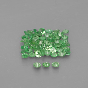 Tsavorite Garnet Gemstone in 1.7 mm Size for Sale, Tsavorite Garnet Stone in Chrome Green Color
