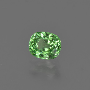 0.54 ct Green Tsavorite Garnet Stone, Natural Tsavorite Garnet in Oval Facet Shape for Sale