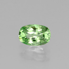 0.54 ct Green Tsavorite Garnet Stone, Natural Tsavorite Garnet in Cushion-Cut Shape for Sale