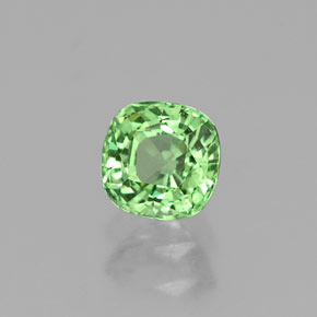 0.60 ct Green Tsavorite Garnet Stone, Natural Tsavorite Garnet in Cushion-Cut Shape for Sale
