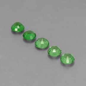 Tsavorite Garnet Gemstone in 4.6 mm Size for Sale, Tsavorite Garnet Stone in Green Color