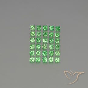 2.36ctw Natural Electric Green Tsavorite Garnet, Square, VVS-VS