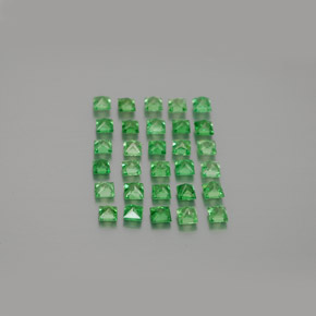 Tsavorite Garnet Gemstones in 2.2 x 2.1 mm Size for Sale, Tsavorite Garnet Stones in Bright Green Color