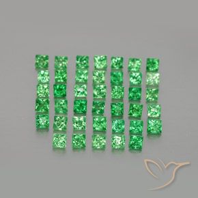 Best Tsavorite Garnets for Cluster Earrings | Matching Size and Color