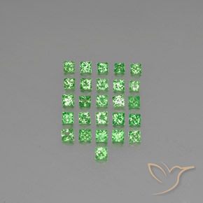 2.06ctw Natural Bright Green Tsavorite Garnet, Square, VVS-VS