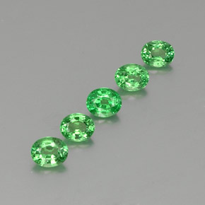 1.84 ct Green Tsavorite Garnet Stone, Natural Tsavorite Garnet in Oval Facet Shape for Sale