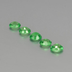 Tsavorite Garnet Gemstone in 4.7 x 3.8 mm Size for Sale, Tsavorite Garnet Stone in Green Color