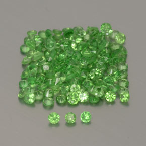 1.35 ctw Green Tsavorite Garnet Stones, Natural Tsavorite Garnet in Diamond-Cut Shape for Sale