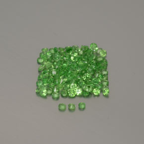 Tsavorite Garnet Gemstones in 1.3 mm Size for Sale, Tsavorite Garnet Stones in Lively Green Color
