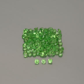 Lebendiges grün Tsavorit / Tsavolith Edelstein - 0ct Diamanten-Schliff (ID: 372971)
