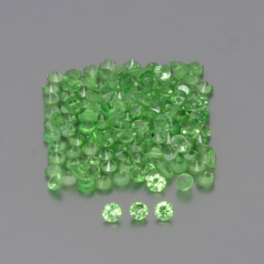 1.22 ctw Green Tsavorite Garnet Stones, Natural Tsavorite Garnet in Diamond-Cut Shape for Sale