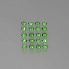 Tsavorite Garnet Gemstones in 2.7 mm Size for Sale, Tsavorite Garnet Stones in Medium Green Color