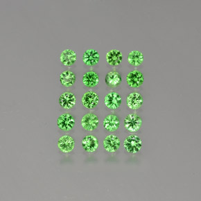 Medium Green Tsavorite Garnet Gem - 0.1ct Diamond-Cut (ID: 380292)