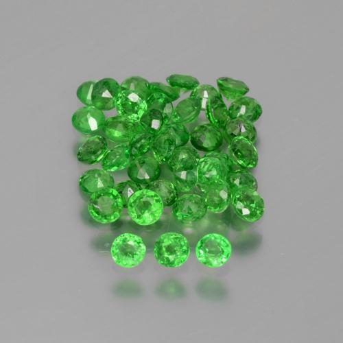 2.80 ctw Green Tsavorite Garnet Stones, Natural Tsavorite Garnet in Round Facet Shape for Sale
