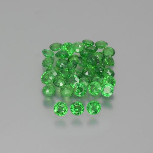 Bright Green Tsavorite Garnet Gem - 0.1ct Round Facet (ID: 390053)