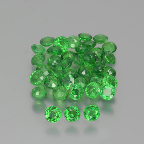 2.56 ctw Green Tsavorite Garnet Stones, Natural Tsavorite Garnet in Round Facet Shape for Sale