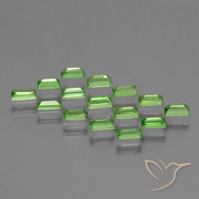 Tsavorite Garnet Gemstones in 3.9 x 2 mm Size for Sale, Tsavorite Garnet Stones in Lively Green Color