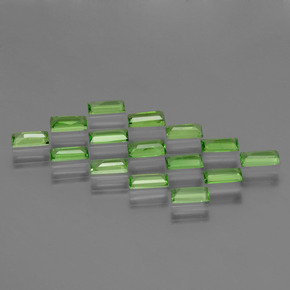 Tsavorite Garnet Gemstones in 4.1 x 2 mm Size for Sale, Tsavorite Garnet Stones in Lively Green Color