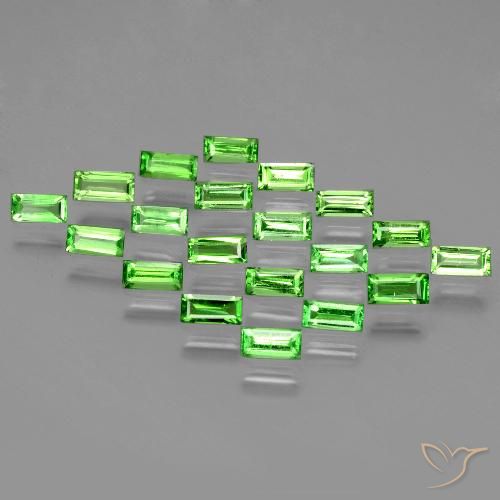 2.19ctw Natural Lively Green Tsavorite Garnet, Baguette, VS