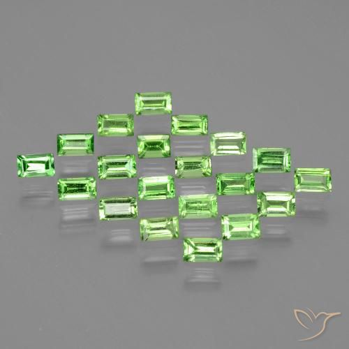 1.95ctw Natural Lively Green Tsavorite Garnet, Baguette, VS