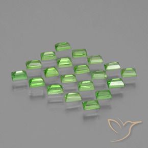Tsavorite Garnet Gemstones in 3 x 2 mm (calibrated) Size for Sale, Tsavorite Garnet Stones in Lively Green Color