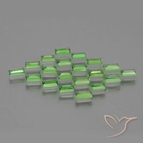 Tsavorite Garnet Gemstones in 4 x 2.1 mm Size for Sale, Tsavorite Garnet Stones in Lively Green Color