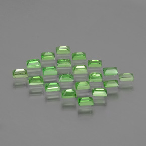 Tsavorite Garnet Gemstones in 3.1 x 1.9 mm Size for Sale, Tsavorite Garnet Stones in Lively Green Color