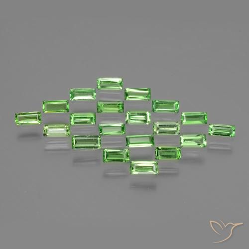 1.98ctw Natural Lively Green Tsavorite Garnet, Baguette, VS
