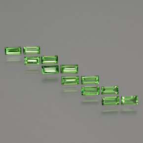 0.1ct Baguette Facet Green Tsavorite Garnet Gem for sale 0.1ct Baguette Facet Green Tsavorite Garnet Gem (ID: 393520)