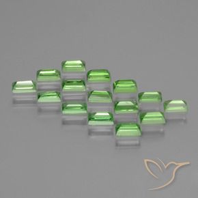 Tsavorite Garnet Gemstones in 4 x 2 mm Size for Sale, Tsavorite Garnet Stones in Lively Green Color