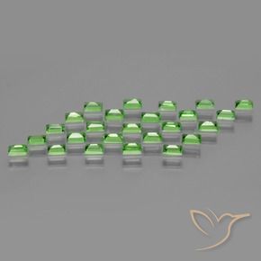 Tsavorite Garnet Gemstones in 3.3 x 2.2 mm Size for Sale, Tsavorite Garnet Stones in Lively Green Color